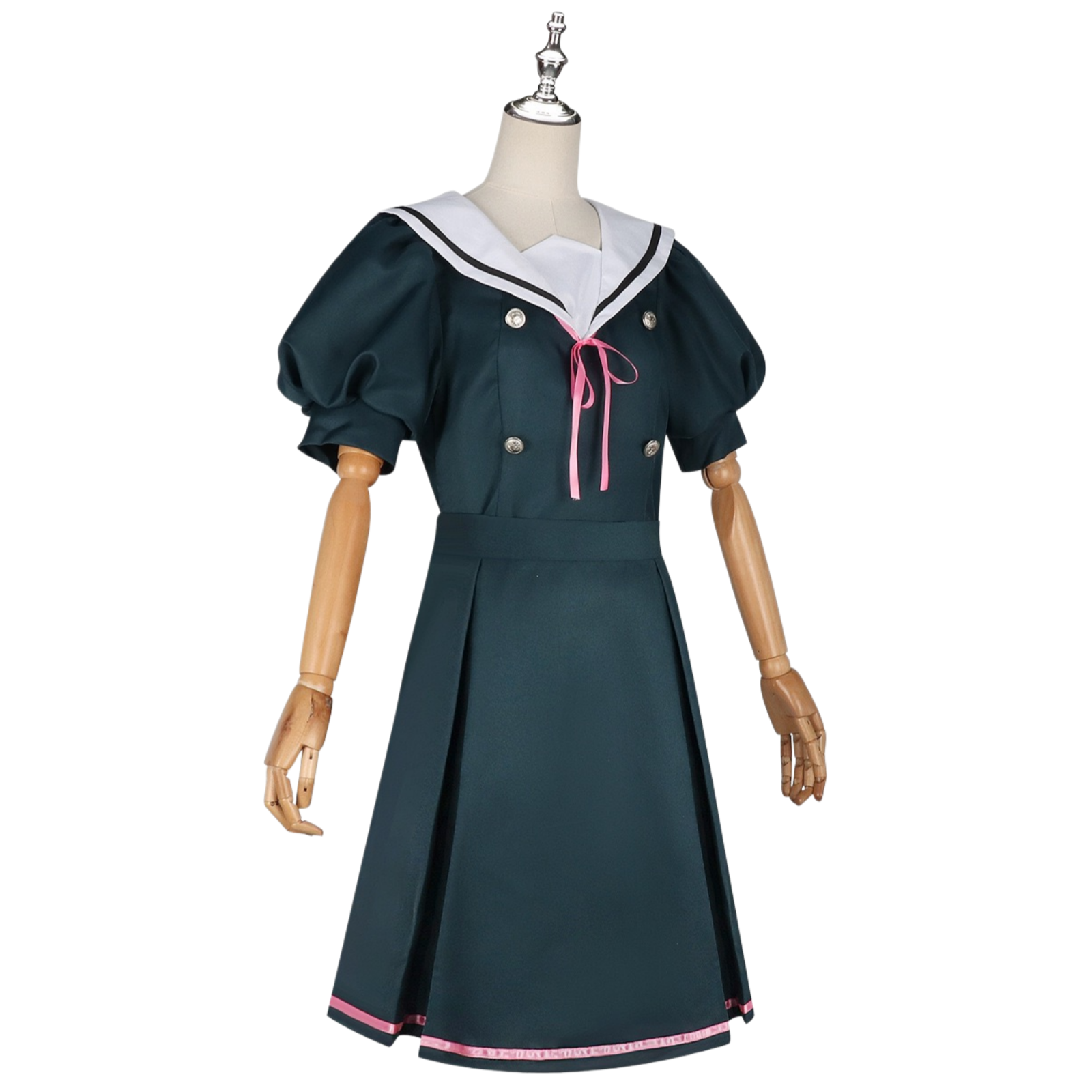 Kaoruko green sailor cosplay dress full length front view