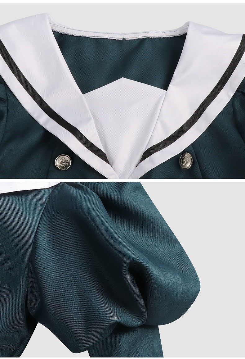 Kaoruko Waguri cosplay dress sailor collar pink ribbon detail