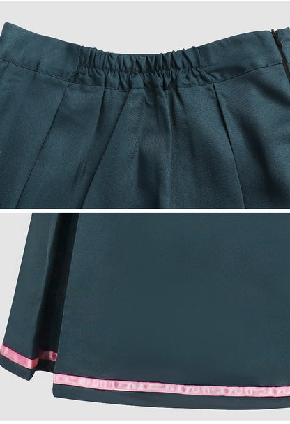 Waguri Kaoruko cosplay dress hem and waist detail close-up