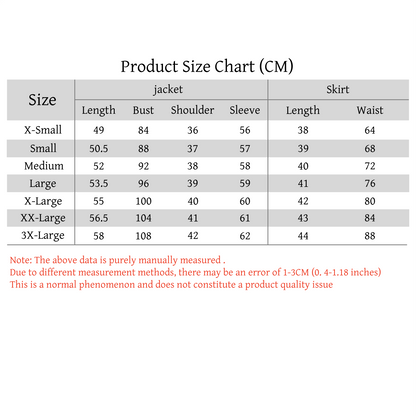saiki k teruhashi kokomi cosplay school uniform cm bust waist length size measurement chart