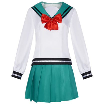 teruhashi kokomi anime saiki k cosplay full green sailor jk school uniform costume