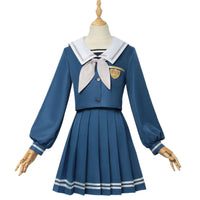 bang dream ave mujica wakaba mutsumi green jk uniform cosplay costume front view