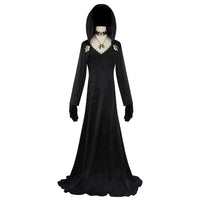 cassandra dimitrescu resident evil village cosplay costume full set black hooded dress