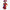 pomni jester cosplay red blue satin jumpsuit full body portrait white background