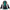 Hatsune Miku black patent leather cosplay dress full set front view