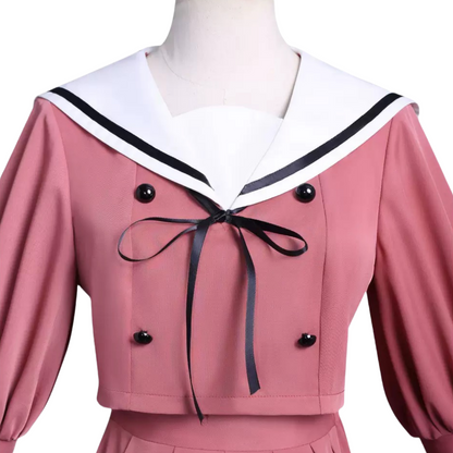 Waguri Kaoruko pink JK sailor cosplay dress neckline display