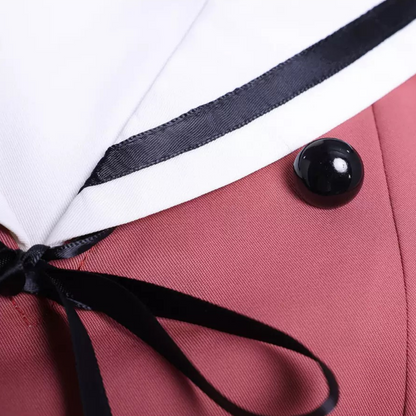 Waguri Kaoruko pink JK sailor cosplay dress neckline details