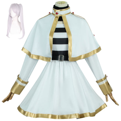 frieren cosplay costume twin tail wig full outfit