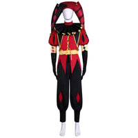 complete freak circus pierrot outfit jester hat coat pants gloves mannequin front shot