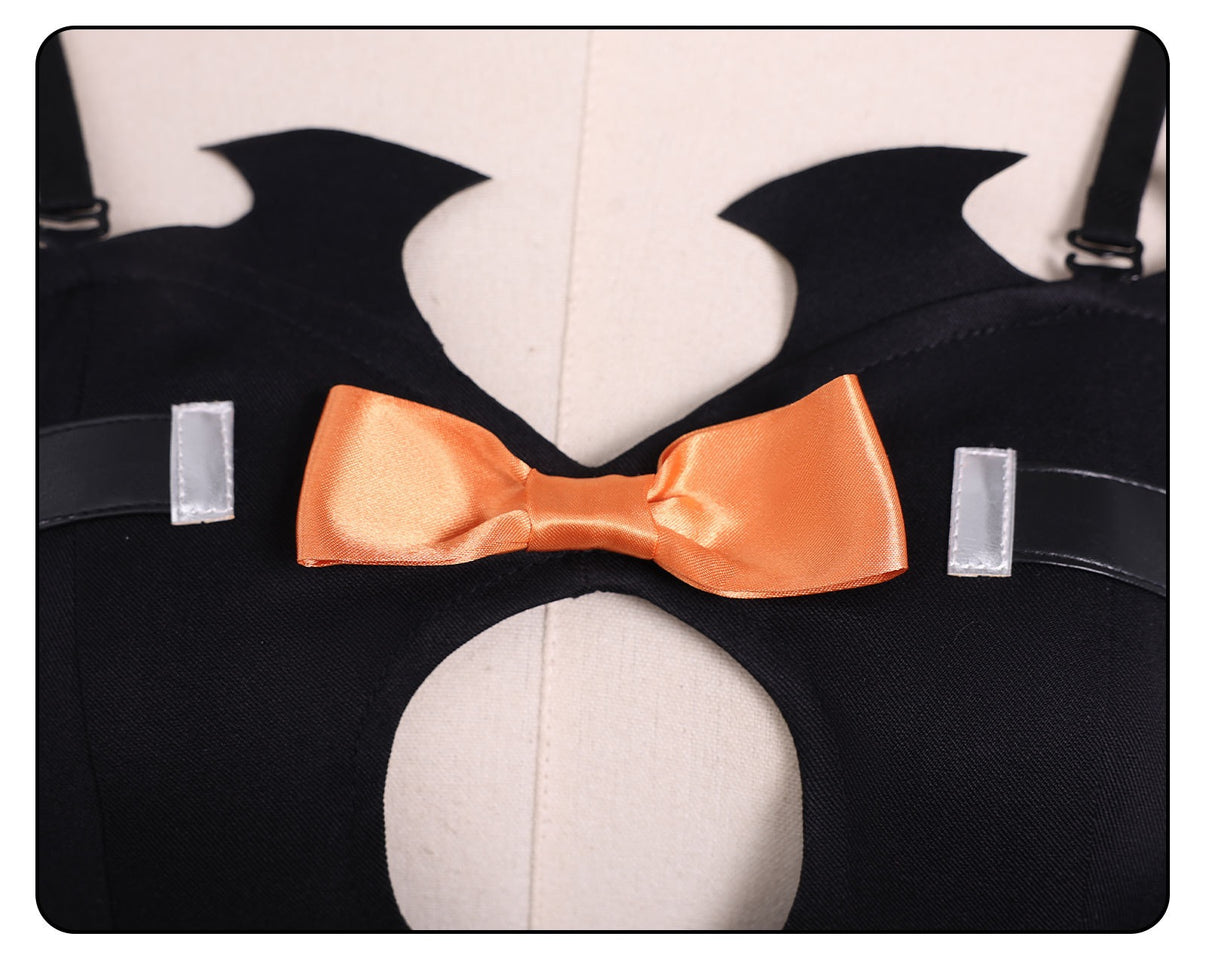 amo gachiakuta cosplay costume chest orange bow hollow cut detail