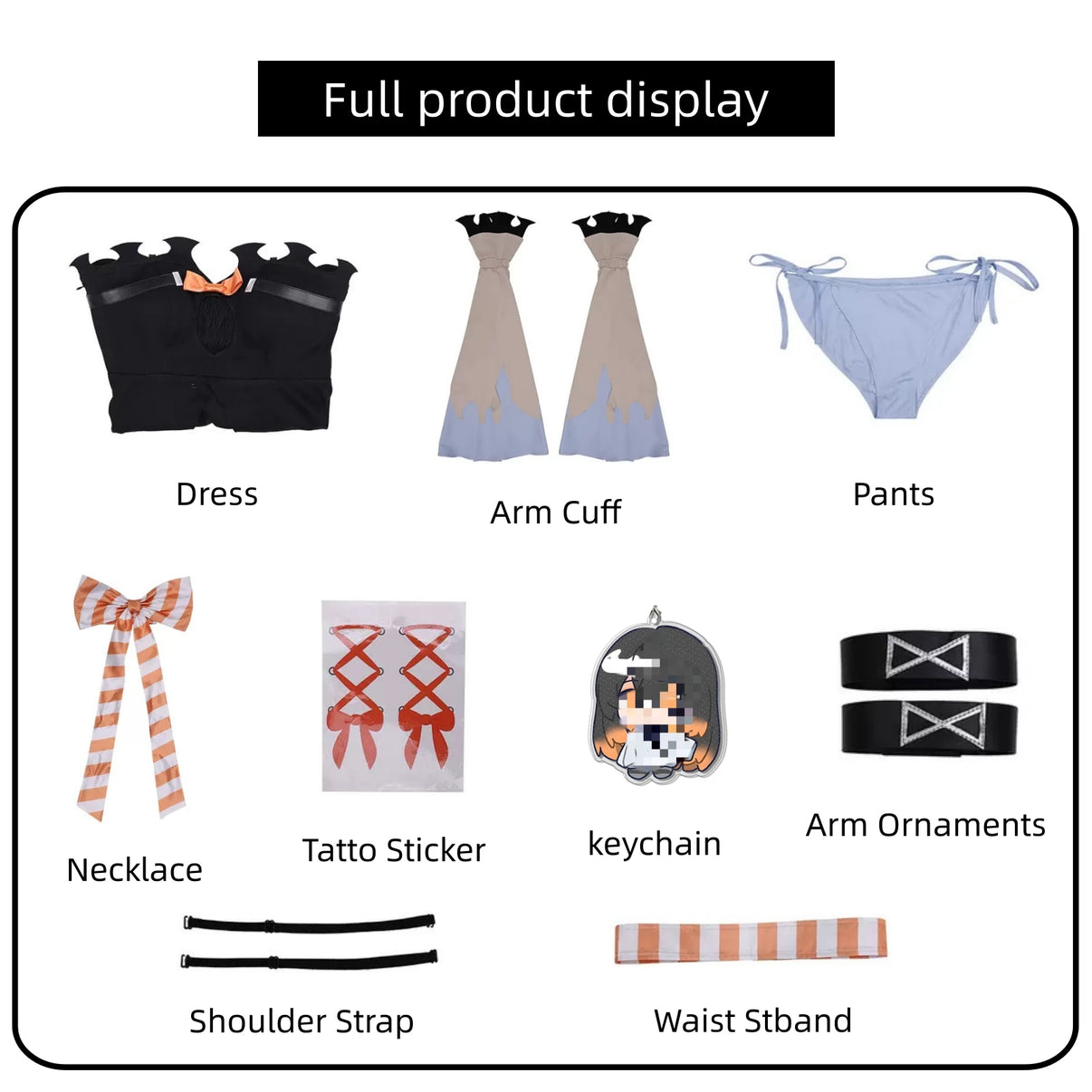 gachiakuta amo cosplay costume full set all accessories display