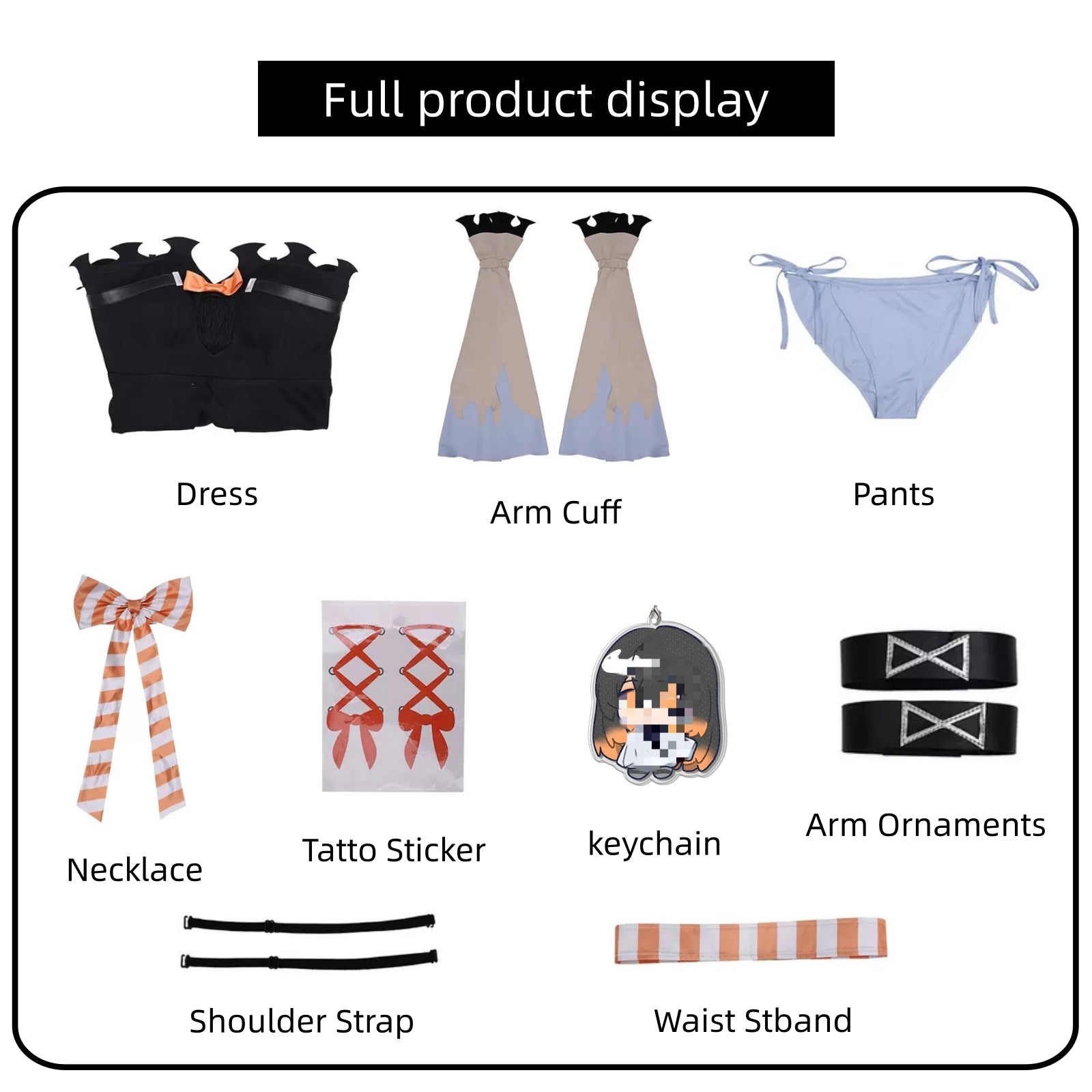 gachiakuta amo cosplay costume full set all accessories display