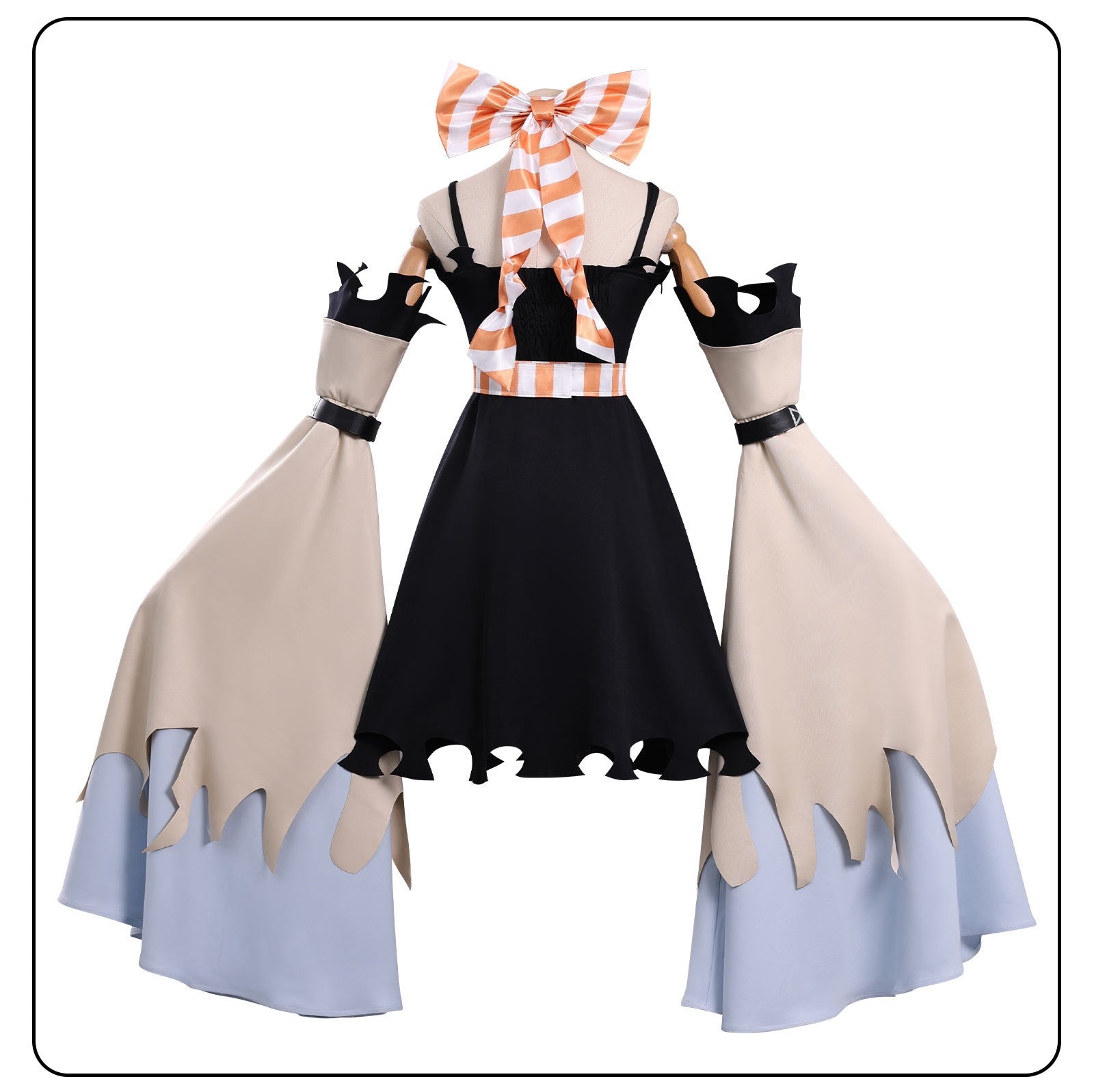 amo gachiakuta cosplay costume full dress back mannequin shot