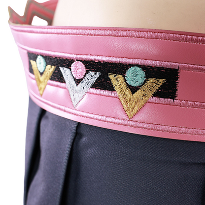 Genshin Varesa cosplay costume detail showcase