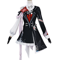 Honkai Star Rail March 7th black tailcoat cosplay costume front view