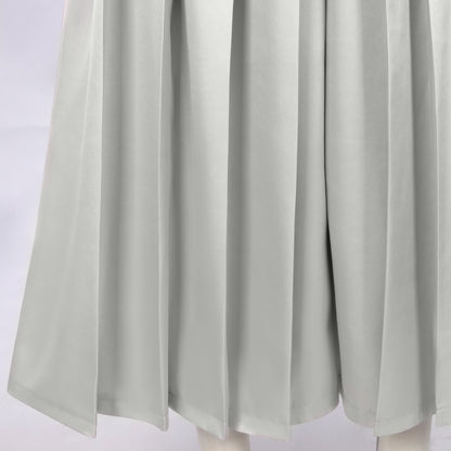 light grey pleated hakama pants hem fabric texture cosplay