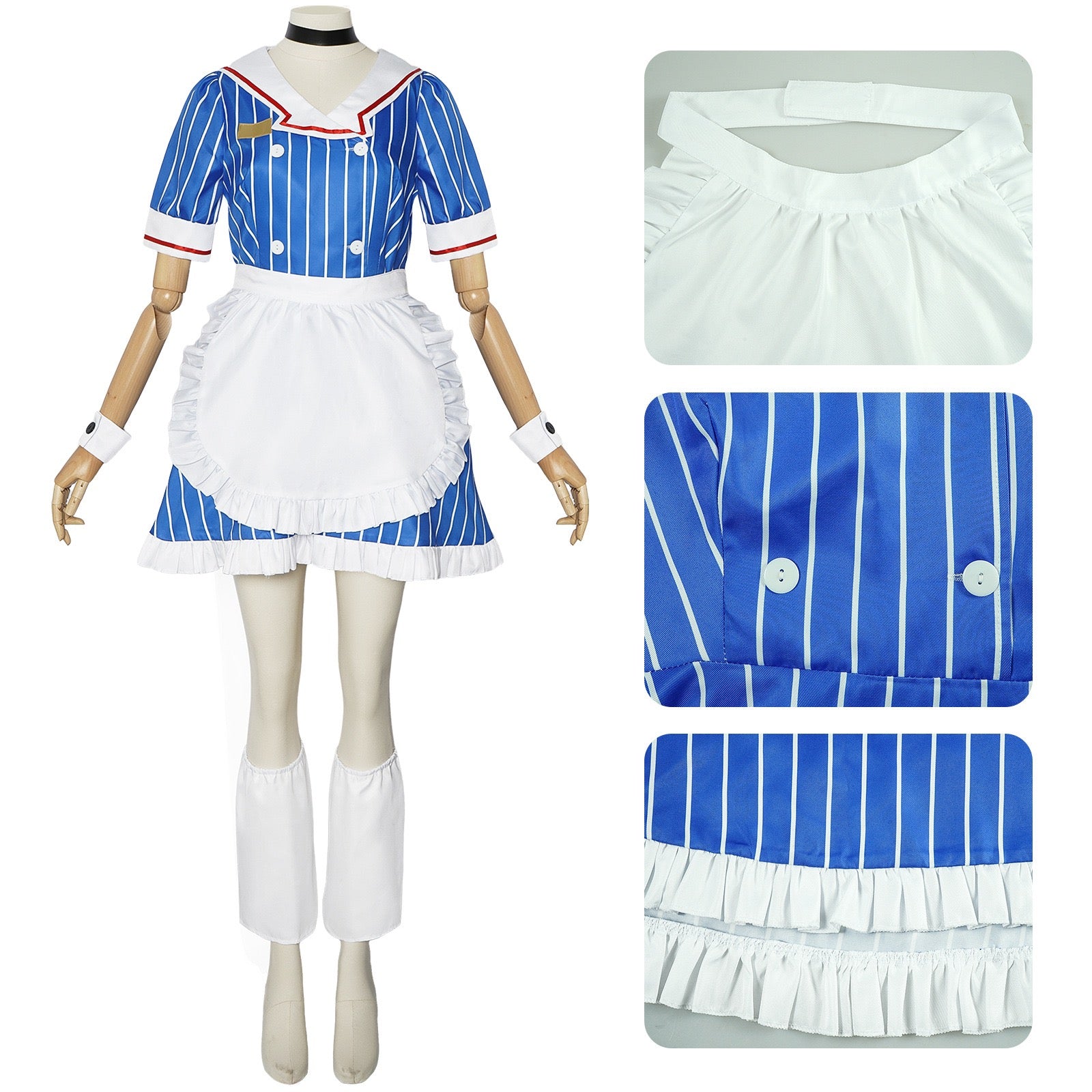 halloween-cosplay-blue-maid-outfit