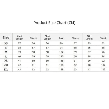 oshi no ko rubii school uniform size measurement table