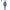 full blue black superhero bodysuit display paired with short black styled cosplay wig accessory
