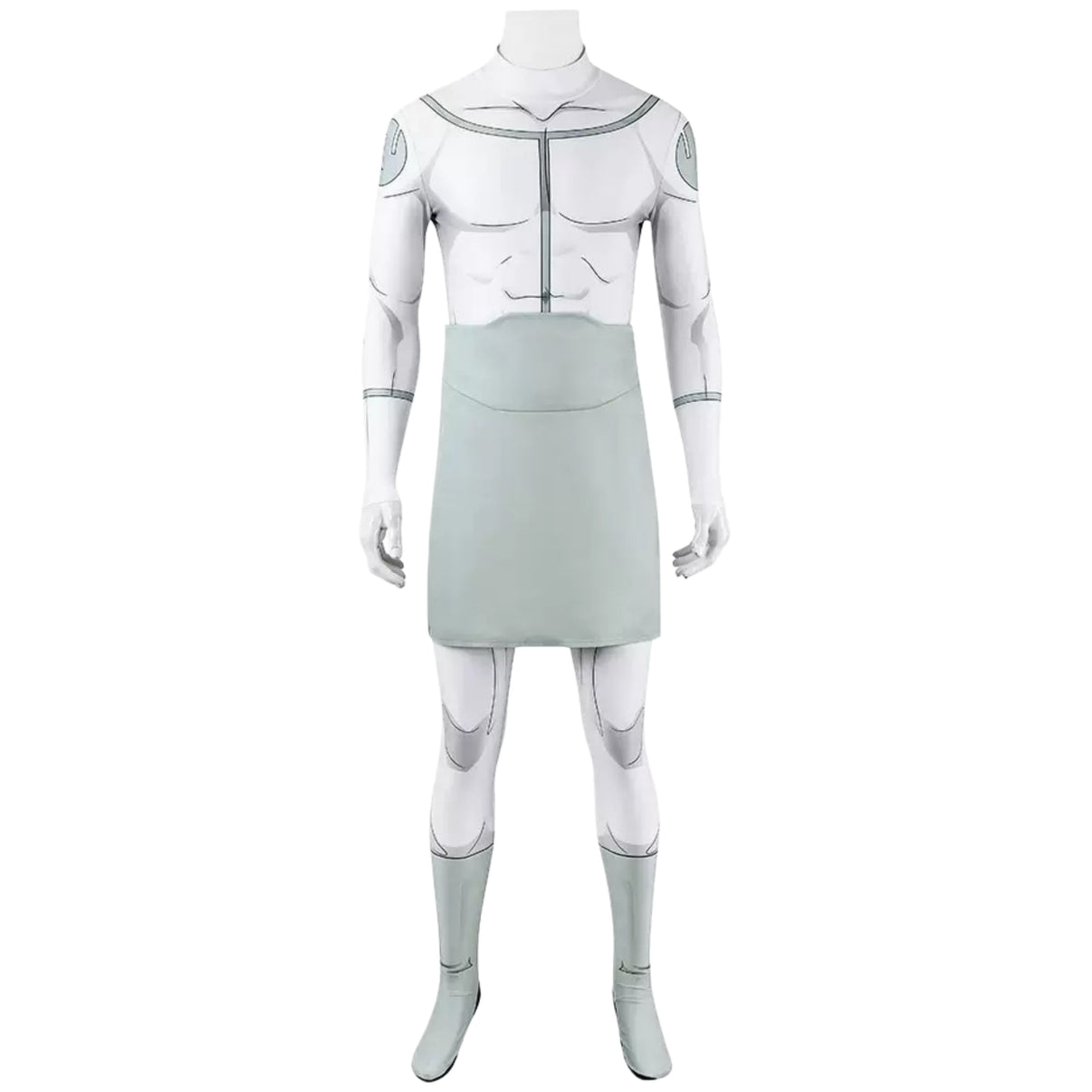 viltrumite cosplay jumpsuit complete outfit with waistband front shot