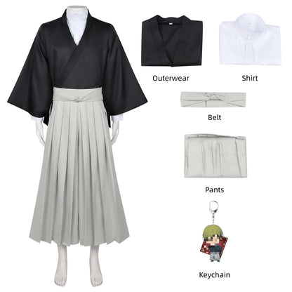 jjk naoya zenin cosplay kimono uniform full accessories outerwear shirt belt pants keychain