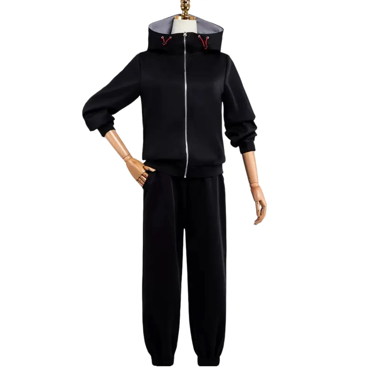 itadori yuji black zip hoodie suit cosplay costume jujutsu kaisen