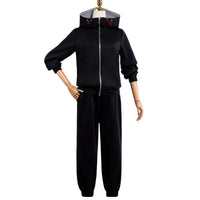 itadori yuji black zip hoodie suit cosplay costume jujutsu kaisen