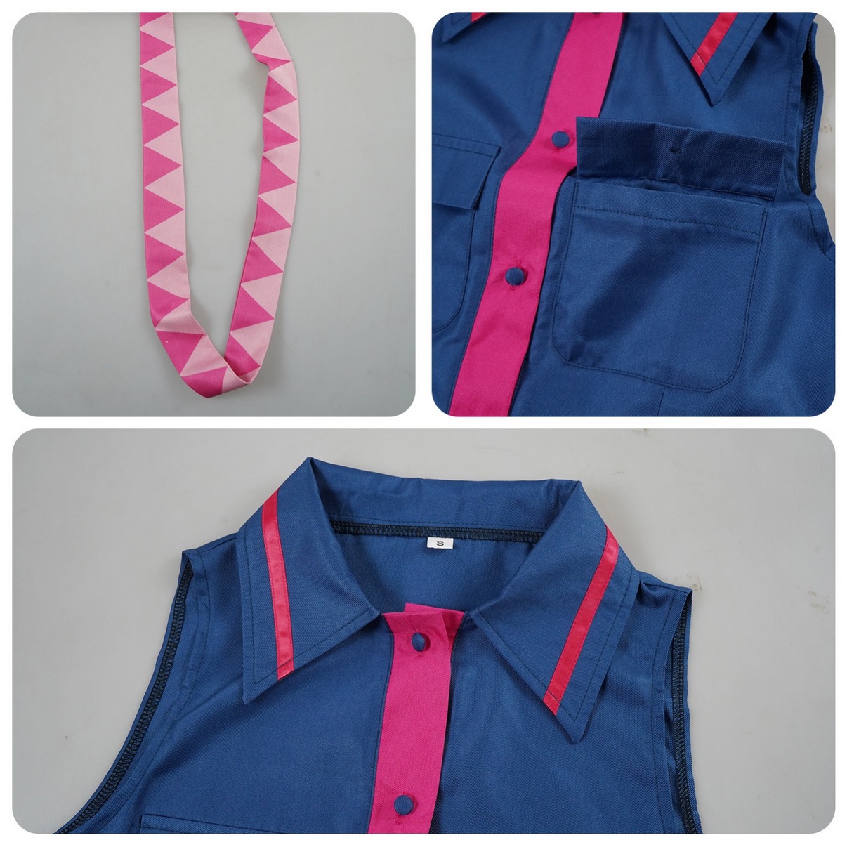 Vocaloid Kasane Teto cosplay blue JK uniform details showcase