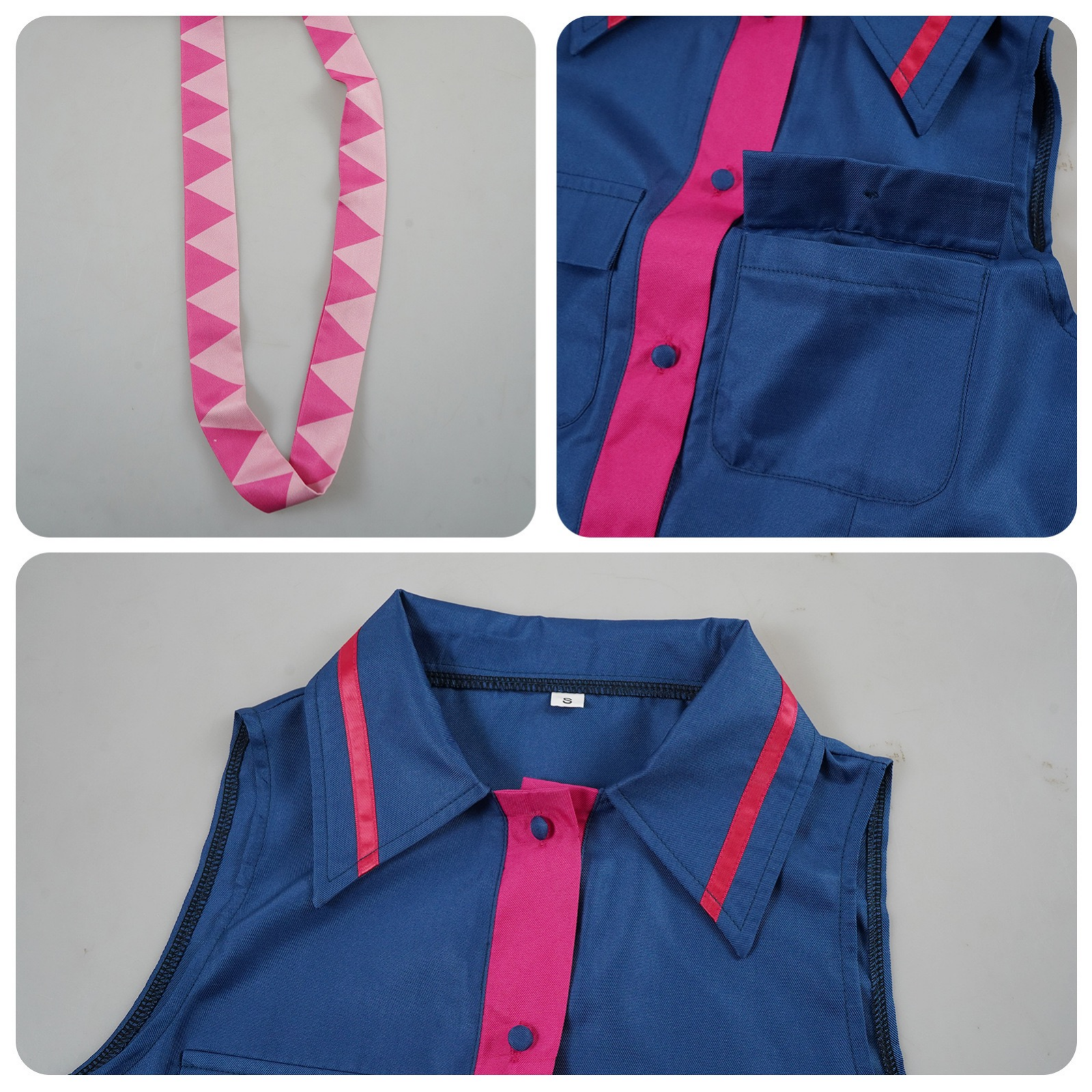 Vocaloid Kasane Teto cosplay blue JK uniform details showcase