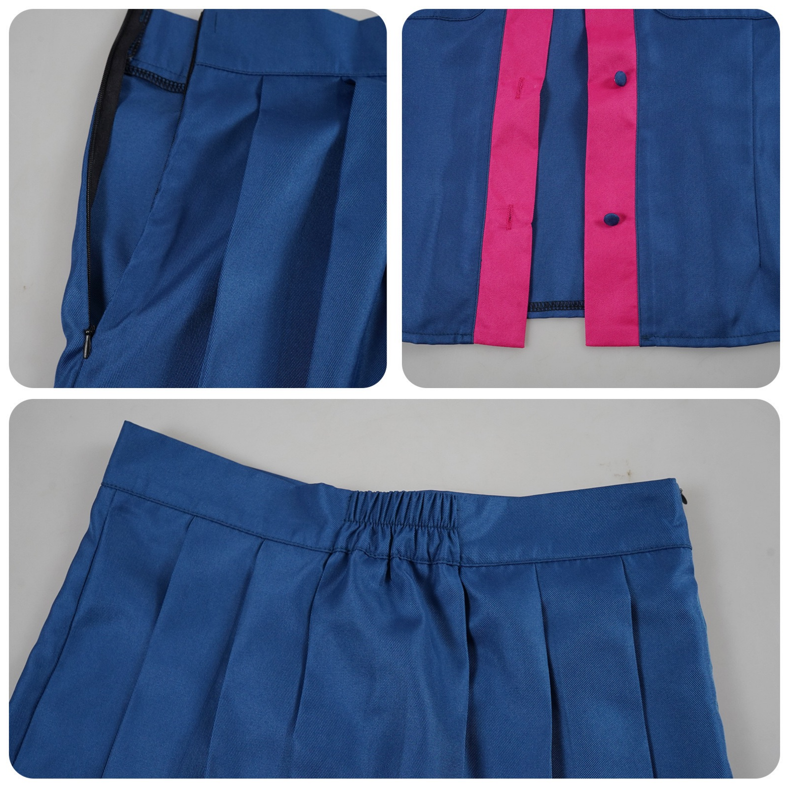Kasane Teto cosplay blue JK uniform details showcase