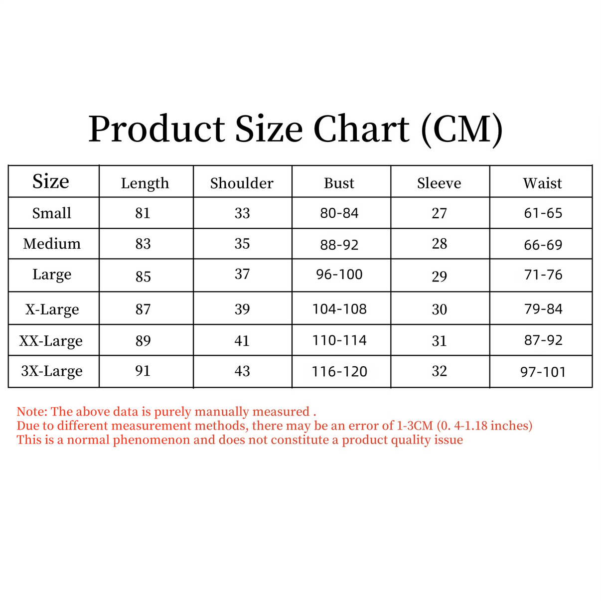 Madoka Magica cosplay dress size chart