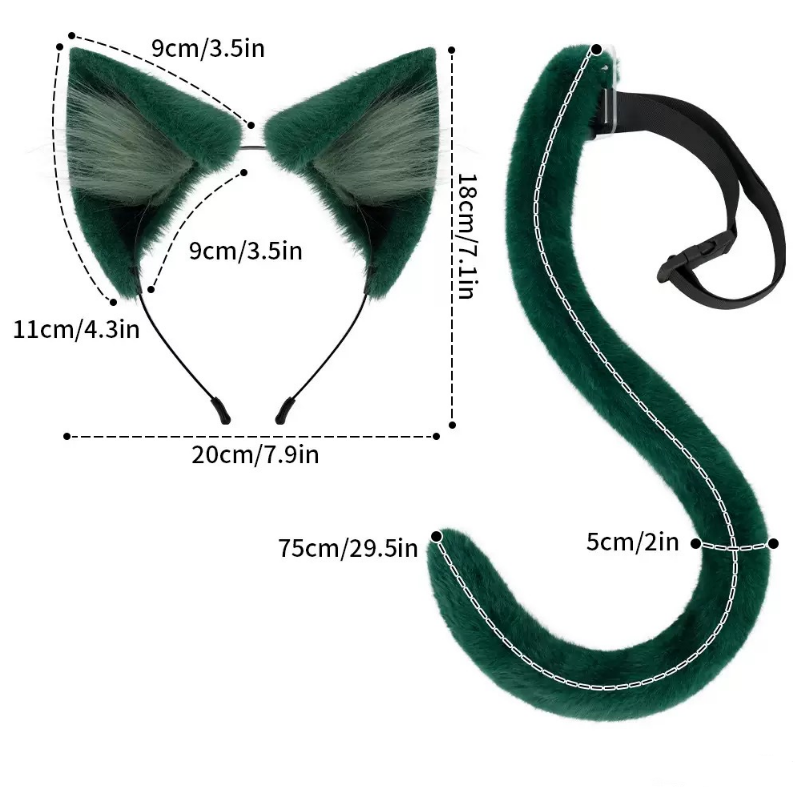maomao cat ears tail size measurement the apothecary diaries cosplay prop