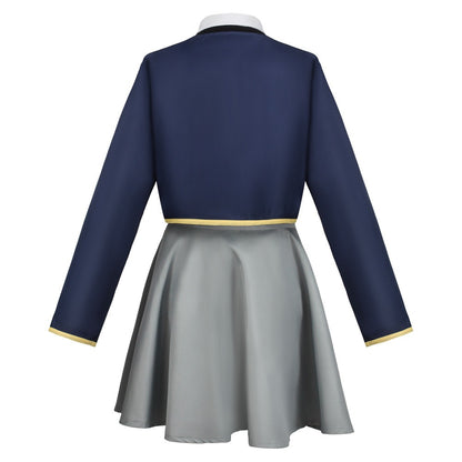rubii hoshino navy cropped school coat back design