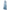 side shot of padme amidala long blue satin gown on white mannequin