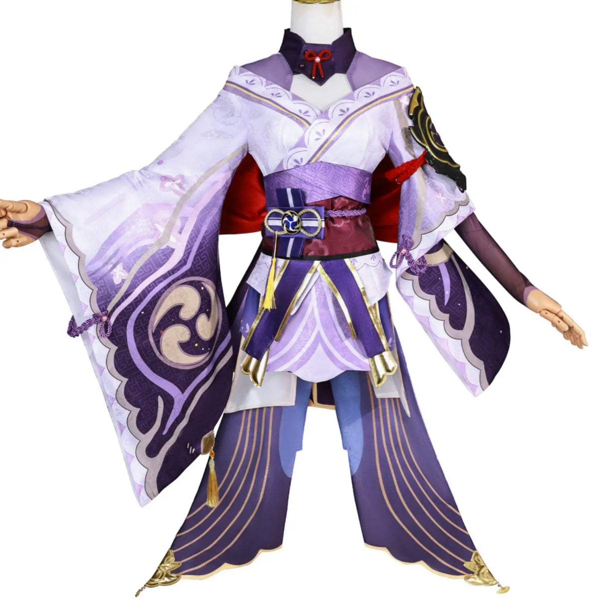 genshin raiden shogun cosplay costume full front display