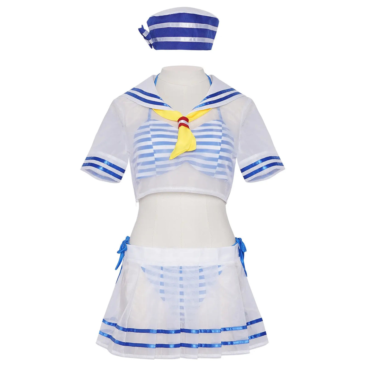 re zero rem sailor swimsuit cosplay costume front view full set