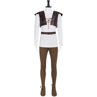 mannequin full front view wearing complete shrek cosplay outfit