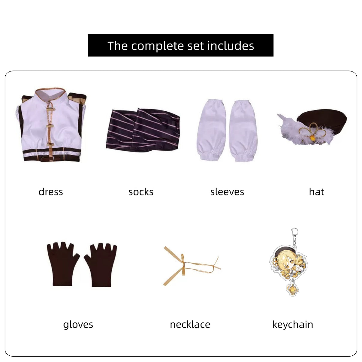 anime madoka magica tomoe mami cosplay full accessories set