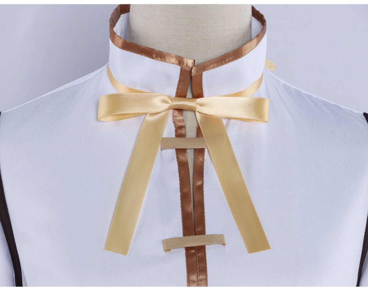 anime madoka magica tomoe mami cosplay collar ribbon bow detail