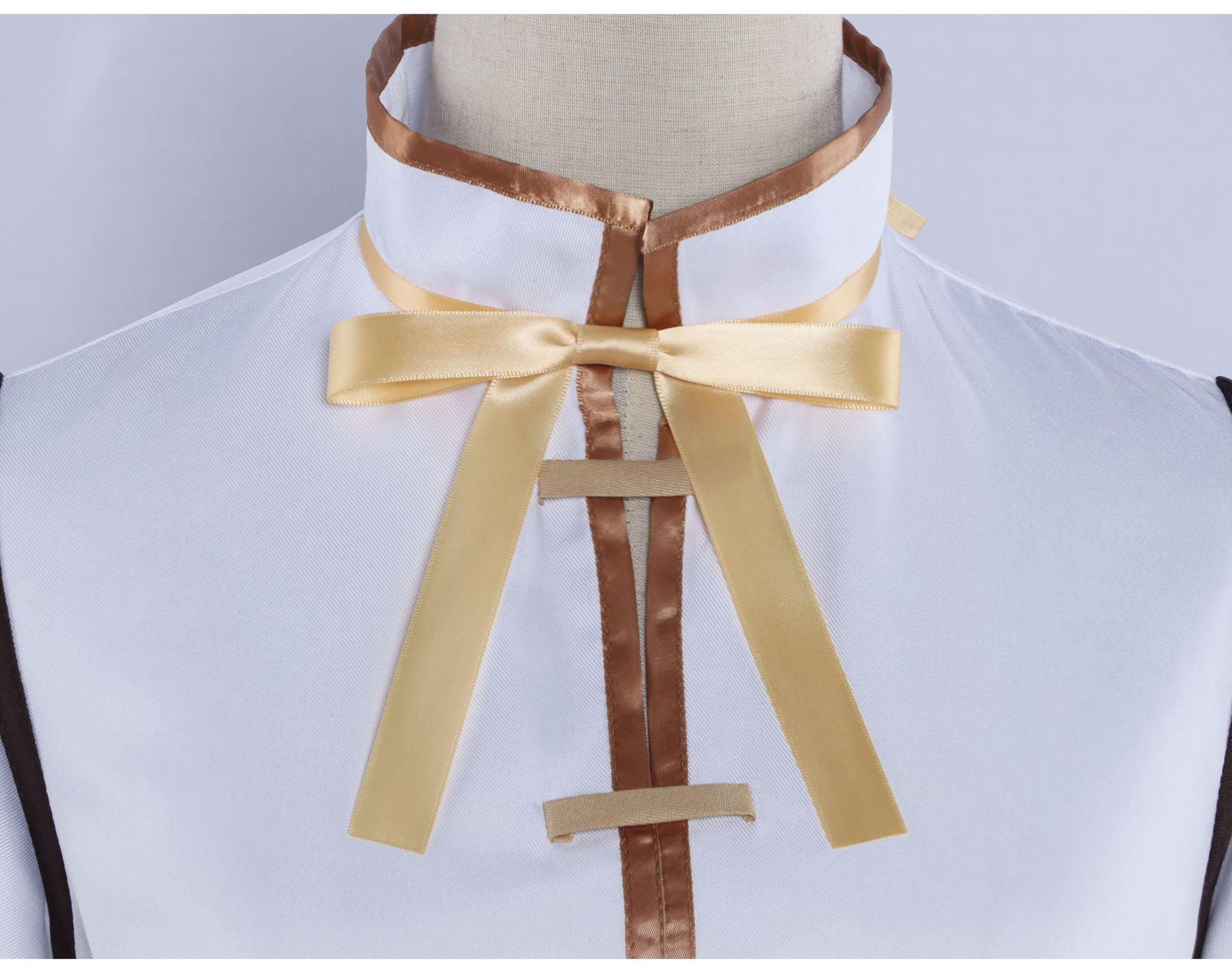 anime madoka magica tomoe mami cosplay collar ribbon bow detail