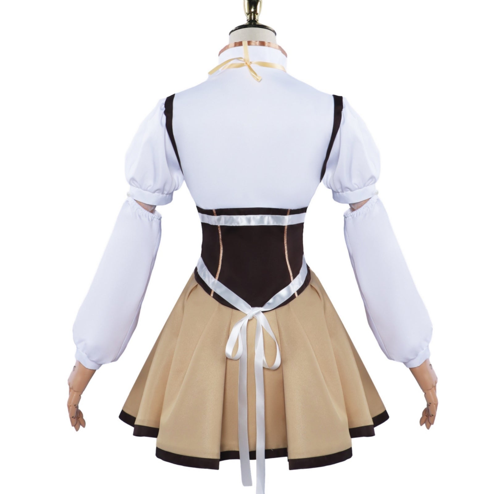 anime madoka magica tomoe mami cosplay uniform full mannequin back