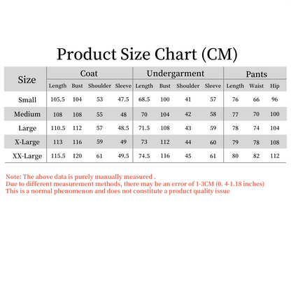 Urahara Kisuke cosplay size chart reference