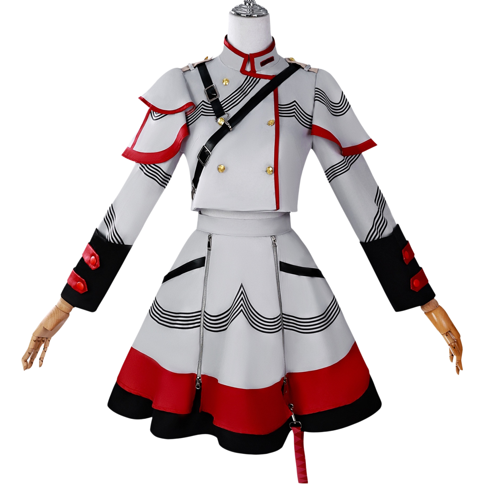 Vocaloid Kasane Teto cosplay JK uniform front view