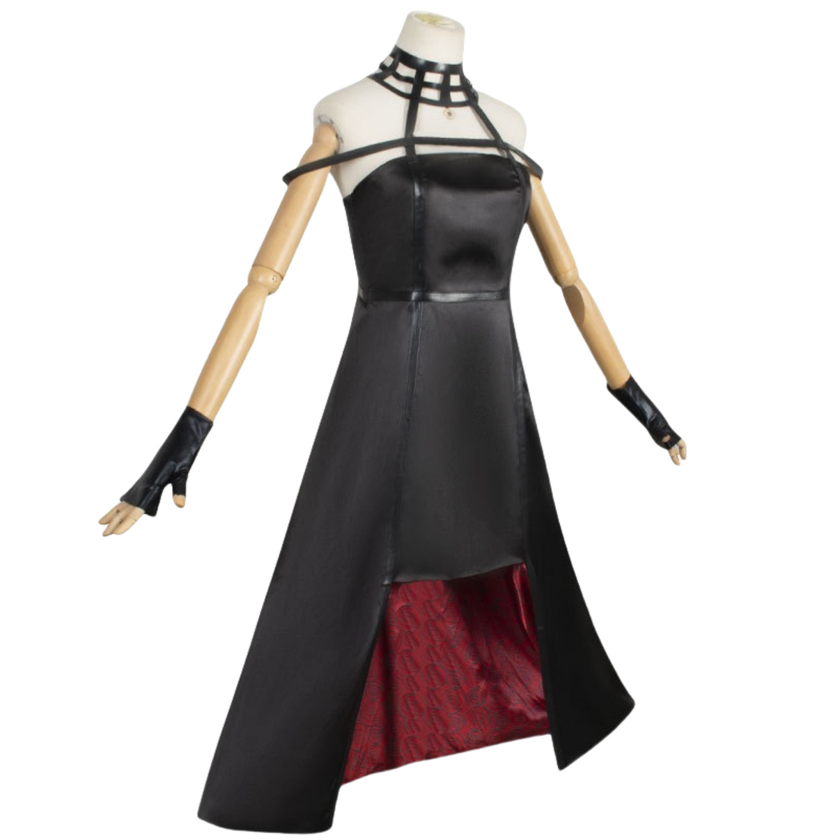 spy family yor assassin formal black slit dress side fit showcase
