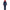 mannequin wearing yuji itadori cosplay costume navy blue uniform with red hood